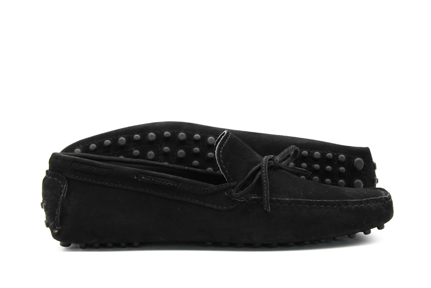 Suede Driving Shoes Black